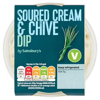 Sainsbury's Sainsbury's soured cream & chive dip 200g offer