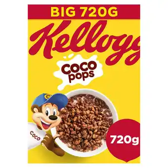 Sainsbury's Kellogg's coco pops breakfast cereal 720g offer