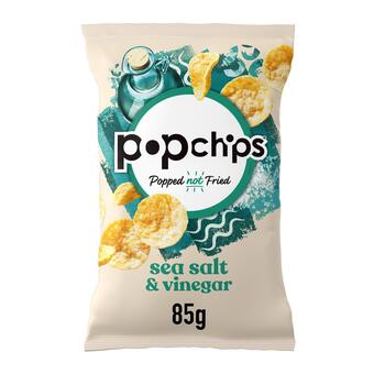 Sainsbury's Popchips sea salt & vinegar sharing crisps 85g offer