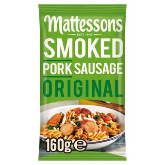 Sainsbury's Mattessons smoked pork sausage original 160g offer