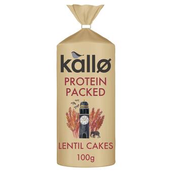 Sainsbury's Kallo protein packed lentil cakes 100g offer