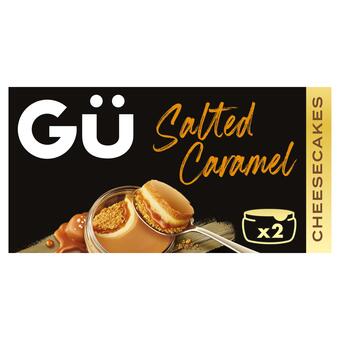 Sainsbury's Gü salted caramel cheesecake dessert 2x92g offer