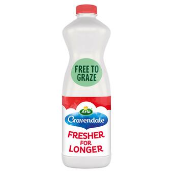 Sainsbury's Cravendale filtered fresh skimmed milk fresher for longer 1l offer