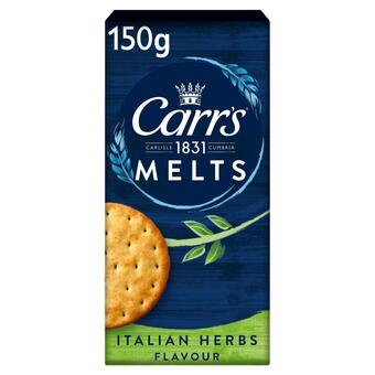 Sainsbury's Carr's melts italian herbs flavour crackers 150g offer
