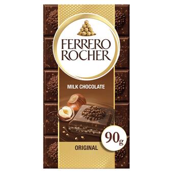 Sainsbury's Ferrero rocher milk chocolate & hazelnut bar 90g offer