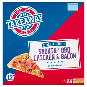 Sainsbury's Sainsbury's classic crust bbq chicken pizza 530g offer