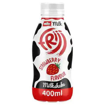 Sainsbury's Müller frijj strawberry milkshake 400ml offer