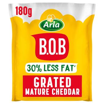 Sainsbury's Arla bob grated mature cheddar 180g offer