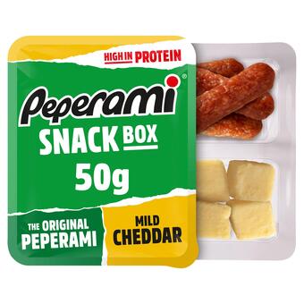 Sainsbury's Peperami original and cheese snack box 50g offer