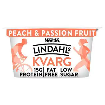 Sainsbury's Lindahls kvarg peach & passion fruit protein yogurt 150g offer