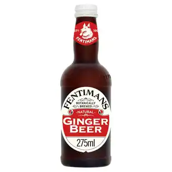Sainsbury's Fentimans ginger beer 275ml (sugar levy applied) offer