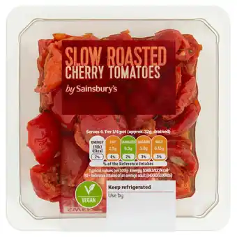 Sainsbury's Sainsbury's slow roasted cherry tomatoes 140g offer