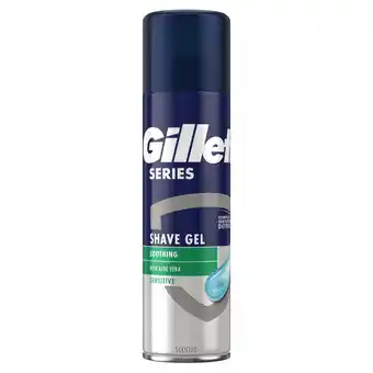 Sainsbury's Gillette series sensitive shaving gel 200ml offer