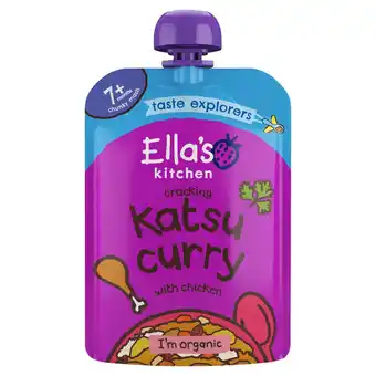 Sainsbury's Ella's kitchen cracking katsu curry with chicken 7+ months 130g offer