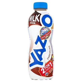 Sainsbury's Yazoo chocolate milk drink 400ml offer