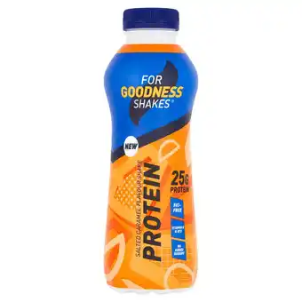 Sainsbury's For goodness shakes salted caramel flavour protein shake 475ml offer