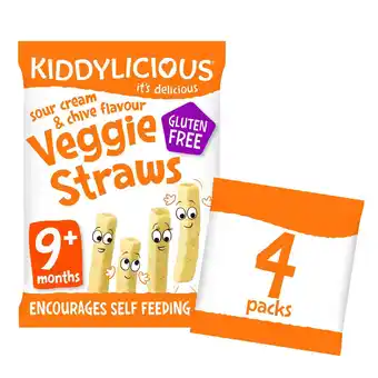 Sainsbury's Kiddylicious super snacks sour cream & chive lentil crisps 4 x 12g offer