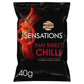 Sainsbury's Sensations thai sweet chilli crisps 40g offer