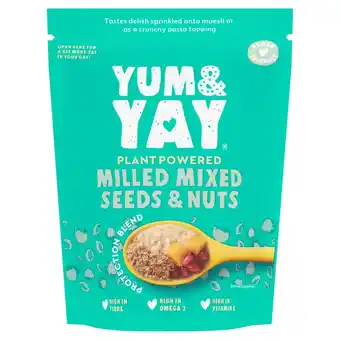 Sainsbury's Yum & yay nutty milled mixed seeds & nuts 180g offer