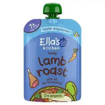 Sainsbury's Ella's kitchen organic lamb roast dinner baby pouch 7+ months 130g offer