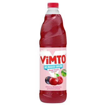 Sainsbury's Vimto real fruit squash cherry raspberry & blackcurrant 1l offer