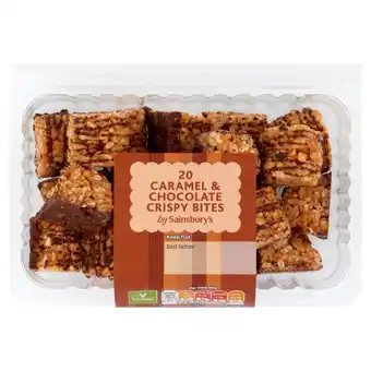 Sainsbury's Sainsbury's crispy caramel & chocolate bites x20 offer