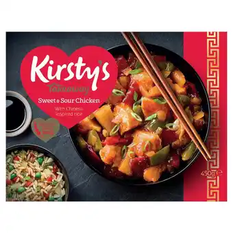 Sainsbury's Kirsty's takeaway sweet & sour chicken with rice 450g offer