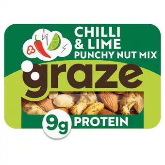 Sainsbury's Graze snack box punchy protein nuts 35g offer
