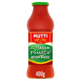 Sainsbury's Mutti passata with basil 400g offer