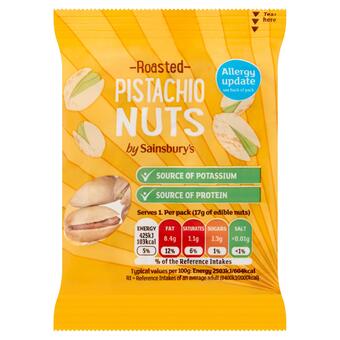 Sainsbury's Sainsbury's pistachio nuts 35g offer
