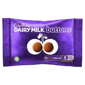 Sainsbury's Cadbury dairy milk giant chocolate buttons bag 40g offer