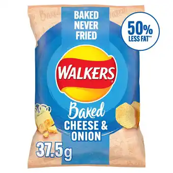 Sainsbury's Walkers baked cheese & onion crisps 37.5g offer