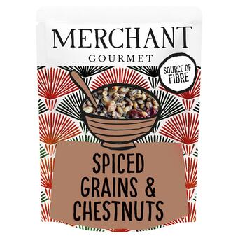 Sainsbury's Merchant gourmet spiced grains & chestnuts with wild rice & cranberries 250g offer