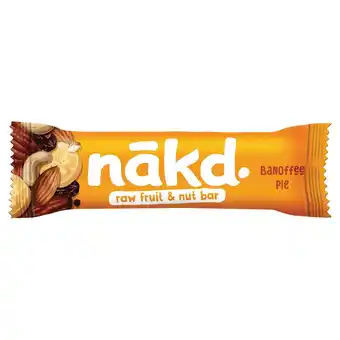 Sainsbury's Nakd banoffee pie fruit & nut bar 35g offer