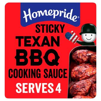 Sainsbury's Homepride american sticky texan bbq cooking sauce 200g offer