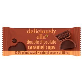 Sainsbury's Deliciously ella double chocolate caramel cups 36g offer