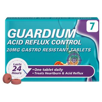 Sainsbury's Guardium heartburn & acid reflux gastro resistant tablets x7 20mg offer