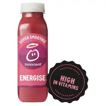 Sainsbury's Innocent super smoothie energise, strawberry & cherry 300ml offer