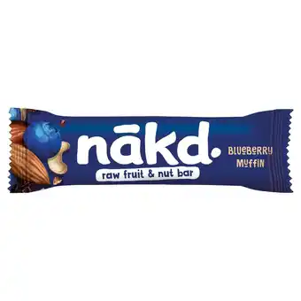 Sainsbury's Nakd blueberry muffin fruit & nut bar 35g offer