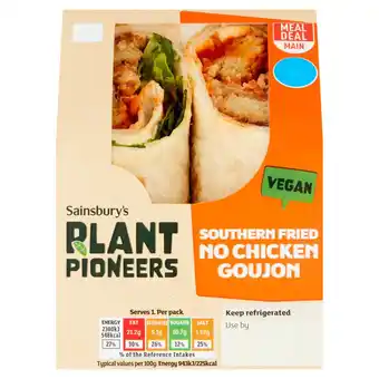 Sainsbury's Plant pioneers southern fried no chicken wrap offer