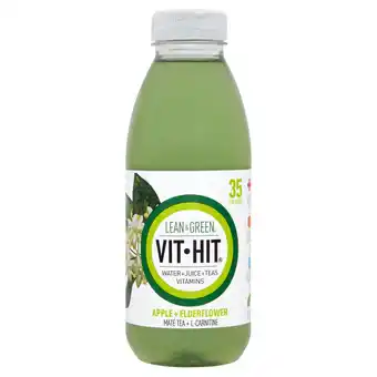 Sainsbury's Vit hit lean & green apple + elderflower + mate tea + l-carnitine 500ml offer