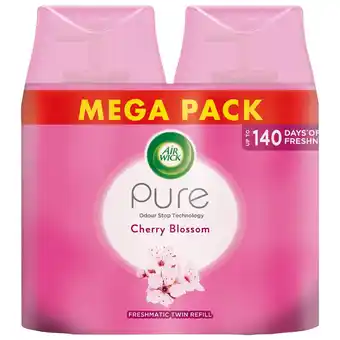 Sainsbury's Air wick freshmatic pure cherry blossom twin refill 2x250ml offer