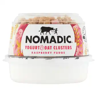 Sainsbury's Nomadic oat clusters & natural yogurt, strawberry 169g offer