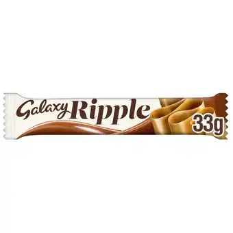 Sainsbury's Galaxy ripple milk chocolate snack bar 33g offer