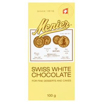 Sainsbury's Menier swiss white cooking chocolate 100g offer
