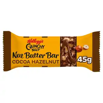 Sainsbury's Kellogg's crunchy nut butter cocoa hazelnut single snack bar 45g offer