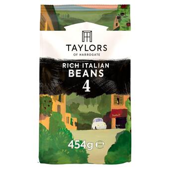 Sainsbury's Taylors of harrogate rich italian beans roast coffee 454g offer