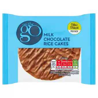Sainsbury's Sainsbury's on the go milk chocolate rice cakes 37.5g offer