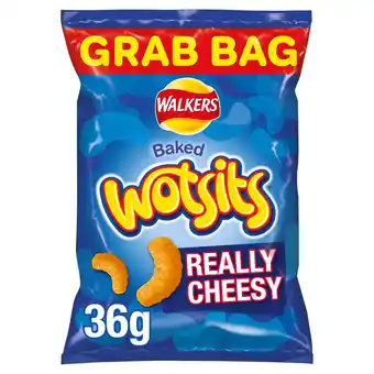 Sainsbury's Walkers wotsits really cheesy crisp snacks 36g offer