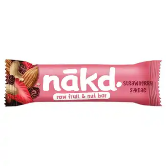 Sainsbury's Nakd strawberry sundae fruit & nut bar 35g offer
